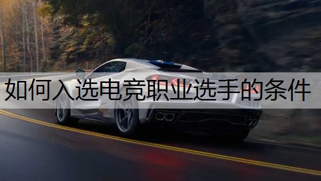 如何入选电竞职业选手的条件