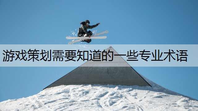 游戏策划需要知道的一些专业术语